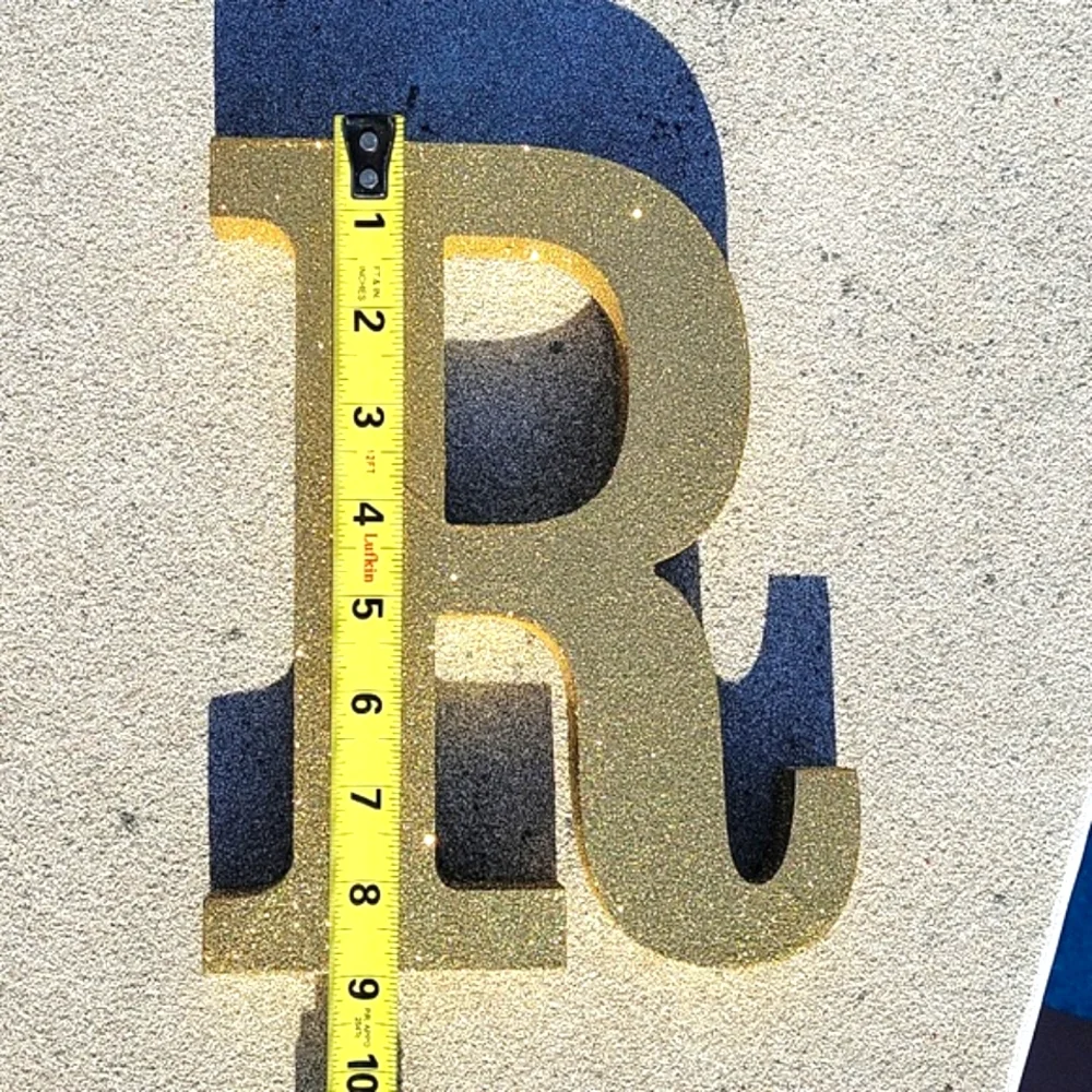 NEW 9 inch Glam Letter 